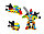 5352 Конструктор  JDLT Blocks Space "Робот-машина" (аналог Lego Duplo), 132 детали, фото 2