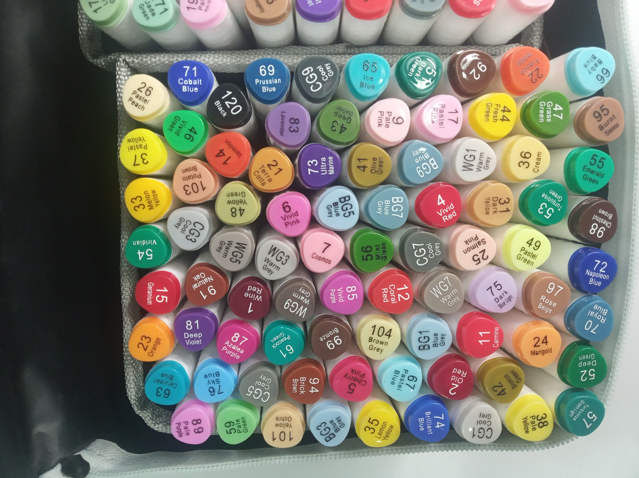 Набор маркеров двухсторонних для скетчинга 168 цветов (2 пера) - фото 3 - id-p132884900