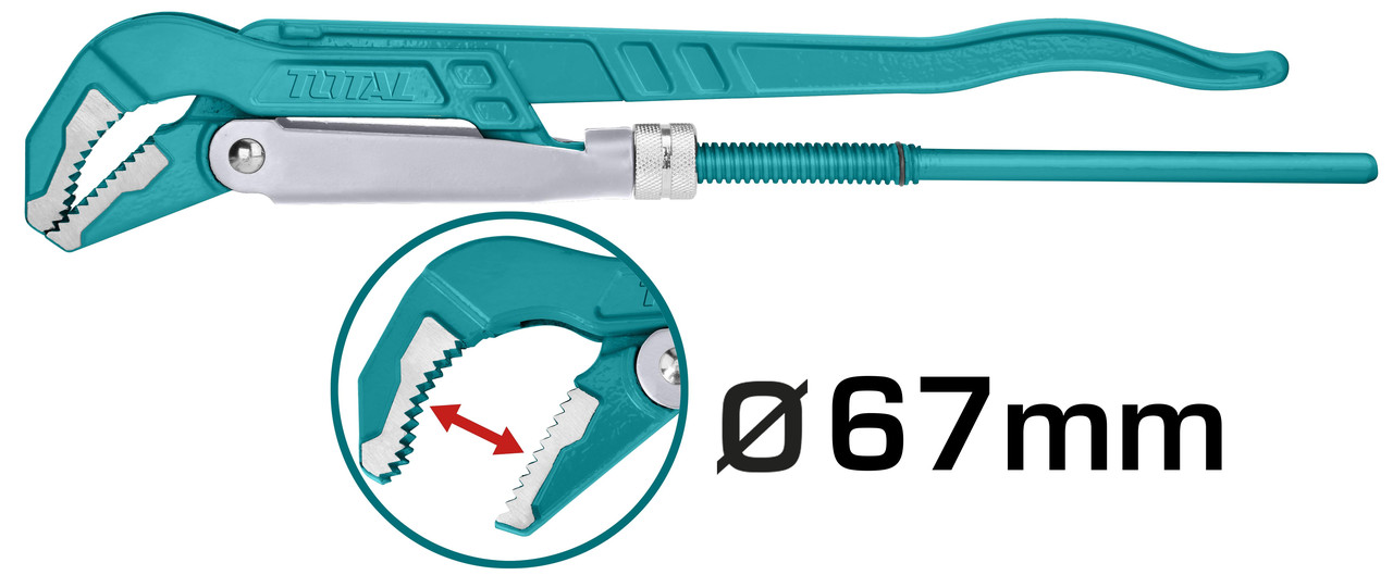 Ключ трубный рычажный 2" (67 мм)  TOTAL THT172023