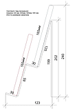 Подставка для чехлов 2-х яр Н=202мм 500, фото 4