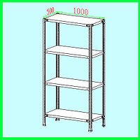 Металлические стеллажи 2000х1000х500