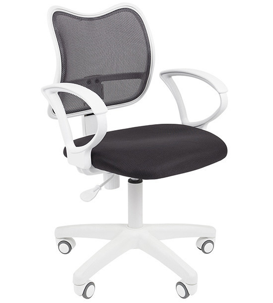 Кресло офисное Chairman  450 LT, белый пластик TW-12/TW-04  серый