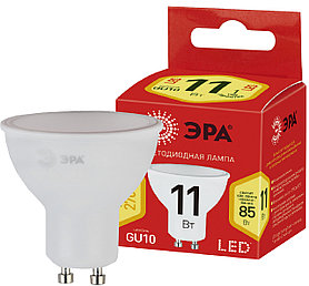 Лампа светодиодная ЭРА  LED MR16-11W-827-GU10  (диод, софит, 11Вт, теплый свет, GU10)