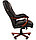 Кресло офисное Chairman 503, кожа, черн., фото 3