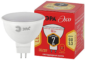 Лампа светодиодная ЭРА  LED MR16-7W-827-GU5.3 (диод, софит, 7Вт, теплый свет, GU5.3)