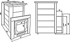 Печь для бани Варвара "Сказка" (до 24 куб.м) талькохлорид, фото 2