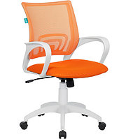 Кресло Бюрократ KE-W 695N /OR/TW-96-1 оранжевый TW-38-3 TW-96-1 сетка/ткань (белый пластик)