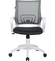 Кресло бюрократ KE-W 695N/DG/TW-12 темно-серый TW-04 TW-12 сетка/ткань (пластик белый)