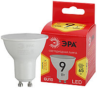 Лампа светодиодная ЭРА LED MR16-9W-827-GU10 (диод, софит, 9Вт, теплый свет, GU10)