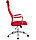 Кресло руководителя Бюрократ KB-9N/R/TW-97N красный TW-35N TW-97N сетка крестовина хром, фото 3