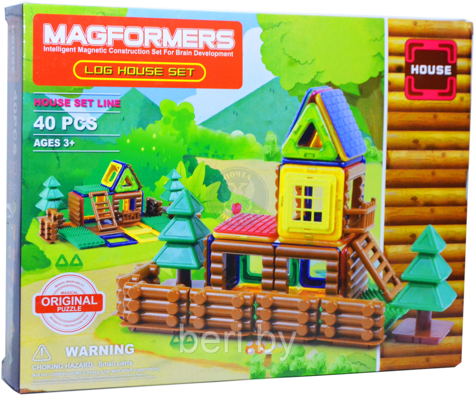 LQ631 Магнитный конструктор Magformers "Хлев", 40 деталей - фото 5 - id-p132906908