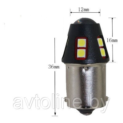 Лампа светодиодная P21W 12SMD с обманкой RUNOAUTO 01445RA - фото 2 - id-p125757459