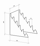 Горка под ножи 150х243х280 мм 5 ярусов, фото 7