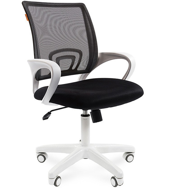 Кресло офисное Chairman    696,    белый пластик TW-11/TW-01  черный