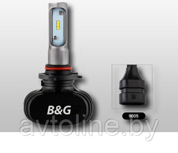 Лампа светодиодная HB4 серия S1 чип CSP 9-32/3500lm/6000K(комплект 2 шт.) B&G BG-HB4-S1