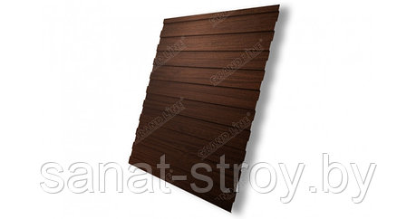 Профнастил С8А 0,45 Print Twincolor  Choco Wood, фото 2