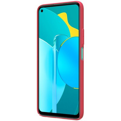 Пластиковый чехол с подставкой Nillkin Super Frosted Shield Красный для Huawei Honor 30s - фото 2 - id-p132918462