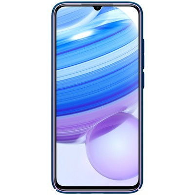 Пластиковый чехол с подставкой Nillkin Super Frosted Shield Синий для Xiaomi Redmi 10X 5G ( 10X Pro 5G) - фото 2 - id-p132918490
