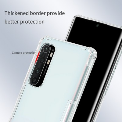 Силиконовый чехол Nillkin Nature TPU Case Серый для Xiaomi Mi Note 10 Lite - фото 3 - id-p132918509