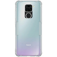 Силиконовый чехол Nillkin Nature TPU Case Серый для Xiaomi Redmi Note 9