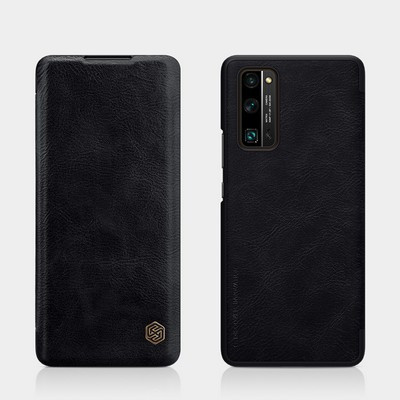 Кожаный чехол Nillkin Qin Leather Case Черный для Huawei Honor 30 Pro - фото 4 - id-p132918525