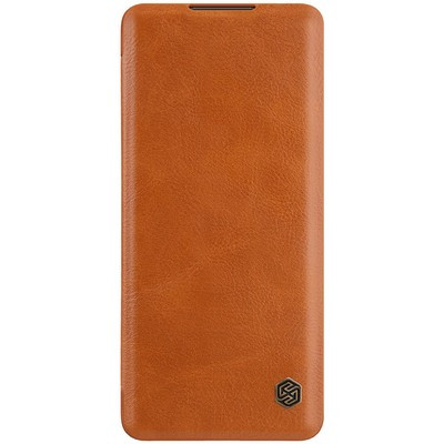 Кожаный чехол Nillkin Qin Leather Case Коричневый для Huawei Honor 30 Pro - фото 1 - id-p132918526