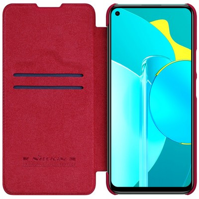 Кожаный чехол Nillkin Qin Leather Case Красный для Huawei Honor 30s - фото 3 - id-p132918530