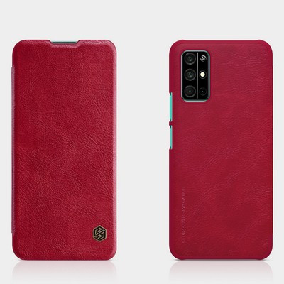 Кожаный чехол Nillkin Qin Leather Case Красный для Huawei Honor 30s - фото 4 - id-p132918530