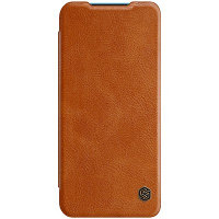 Кожаный чехол Nillkin Qin Leather Case Коричневый для Xiaomi Mi10 Youth 5G (Mi10 Lite 5G)