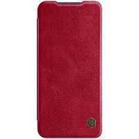 Кожаный чехол Nillkin Qin Leather Case Красный для Xiaomi Redmi 10X 5G ( 10X Pro 5G)