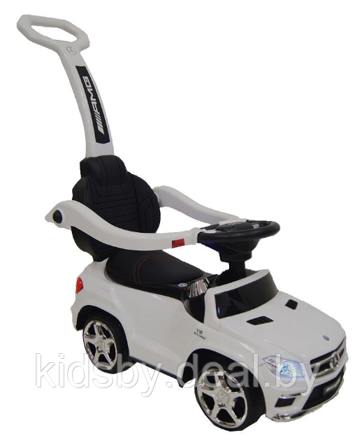Детская машинка Каталка, толокар RiverToys Mercedes-Benz GL63 A888AA-M (белый) Лицензия - фото 6 - id-p55196578