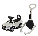 Детская машинка Каталка-качалка, толокар на аккумуляторе RiverToys Mercedes-Benz GL63 A888AA-H (белый/черный), фото 6