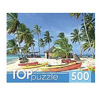 TOPpuzzle. ПАЗЛЫ 500 элементов. Лодки на острове
