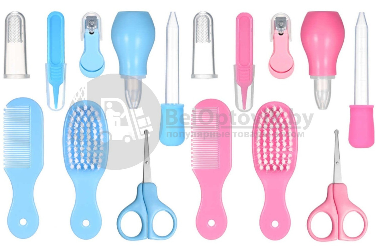 Набор по уходу за ребенком Baby Care Set, 10 предметов, 0м Розовый - фото 1 - id-p132945976