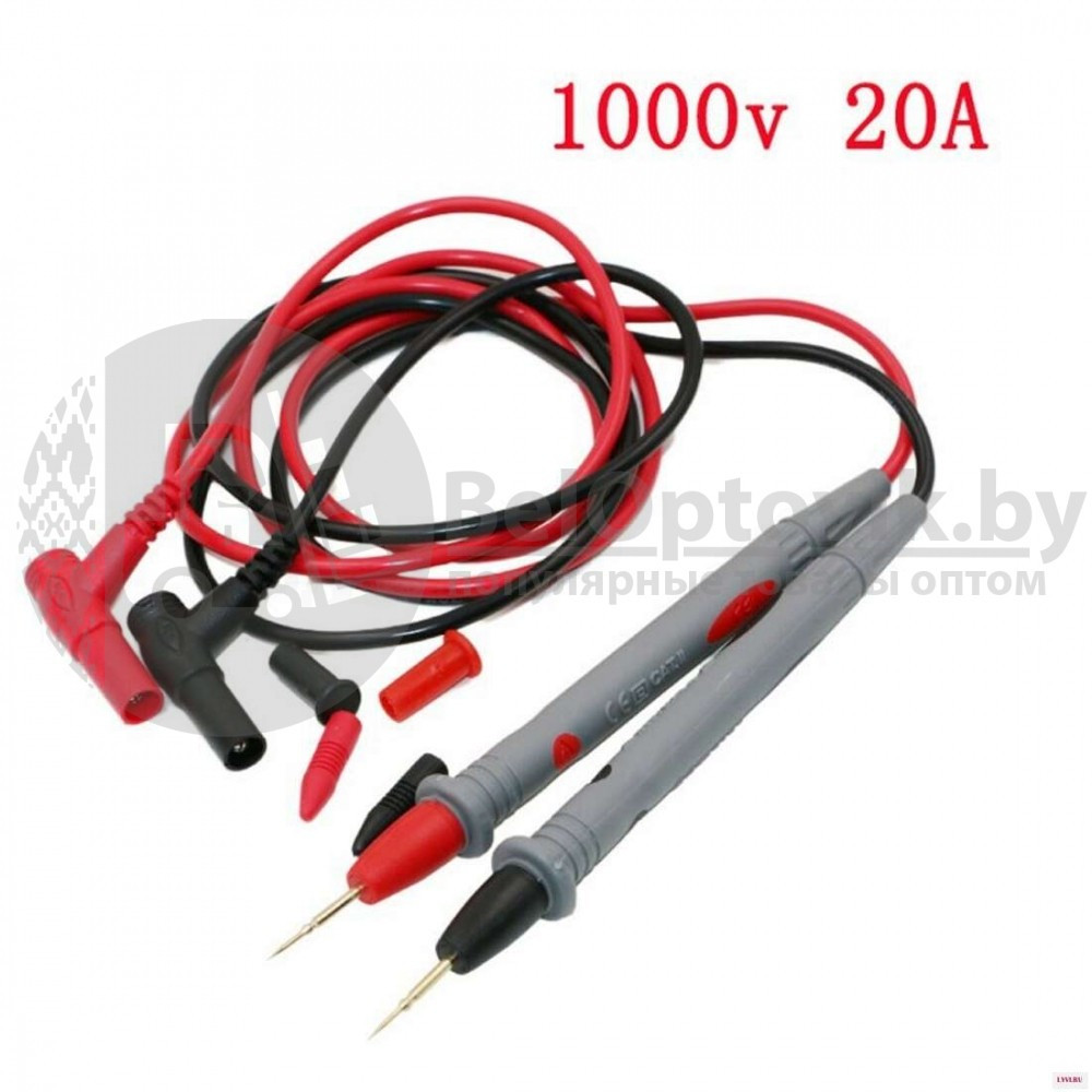 Провода измерительные (щупы) к мультиметрам до 1000 В, (длина 110 см) - фото 8 - id-p132945985