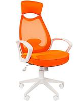 Кресло офисное Chairman    840, белый пластик  TW16\TW-66 оранжевый, фото 1