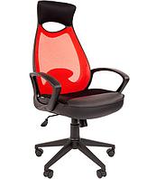 Кресло офисное Chairman    840, черный пластик  TW-69 красный