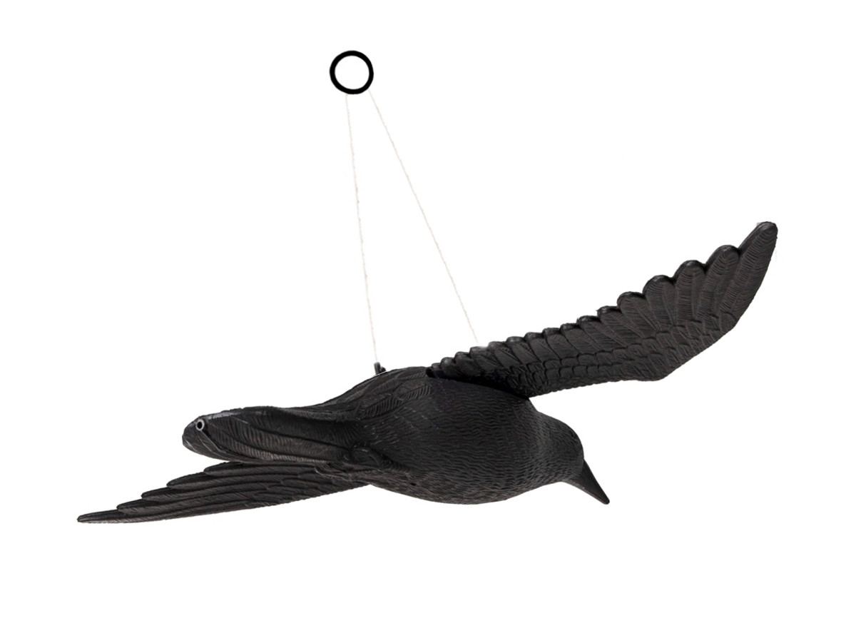 Пластиковый ворон отпугиватель птиц SiPL летящий - фото 3 - id-p132961239