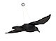 Пластиковый ворон отпугиватель птиц SiPL летящий, фото 3