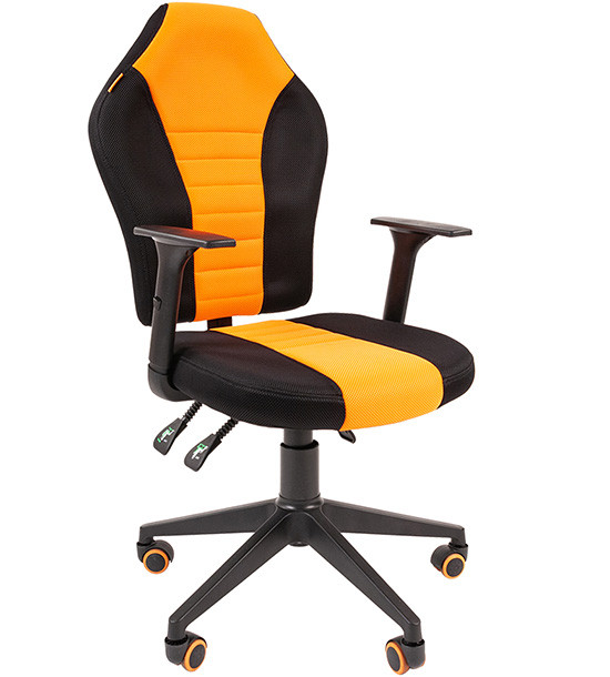 Кресло офисное Chairman    game 8,  tw черн.оранжевый