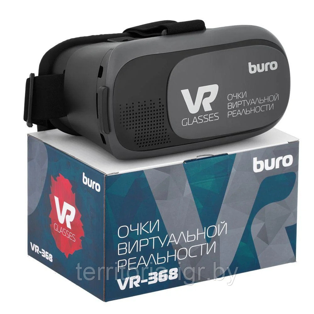 Очки виртуальной реальности для смартфона VR-368 черный Buro