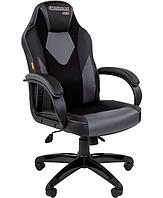 Кресло офисное Chairman   game 17, экопремиум черный/серый, фото 1