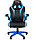 Кресло офисное Chairman   game 15, экопремиум черный/голубой, фото 2
