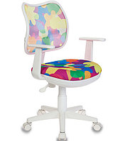 Кресло детское Бюрократ CH-W 797/ABSTRACT спинка сетка мультиколор абстракция сиденье мультиколор абс, фото 1