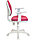 Кресло детское Бюрократ CH-W 356AXSN/15-55 розовый 15-55 колеса белый (пластик белый), фото 3