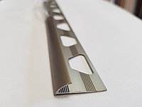 Уголок для плитки алюминиевый полукруглый 8 мм, шампань 270 см