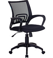 Кресло офисное KE-695N/BLACK, ткань сетка черный, пластик,, фото 1