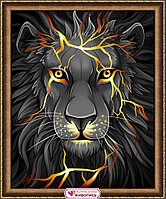Картина стразами "Лавовый лев"