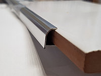 Уголок для плитки алюминиевый полукруглый 10 мм, серебро глянец (полированный) 270 см