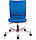 Кресло Бюрократ CH-330M/OR-03 без подлокотников синий искусственная кожа крестовина металл, фото 3